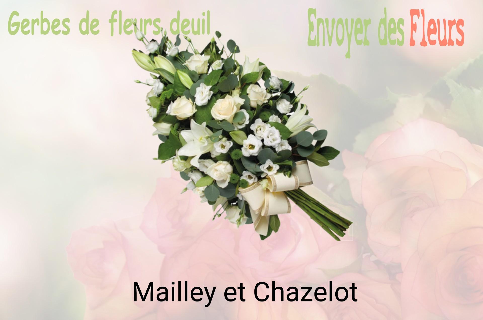 Gerbe de fleurs de deuil livrée à Mailley-et-Chazelot